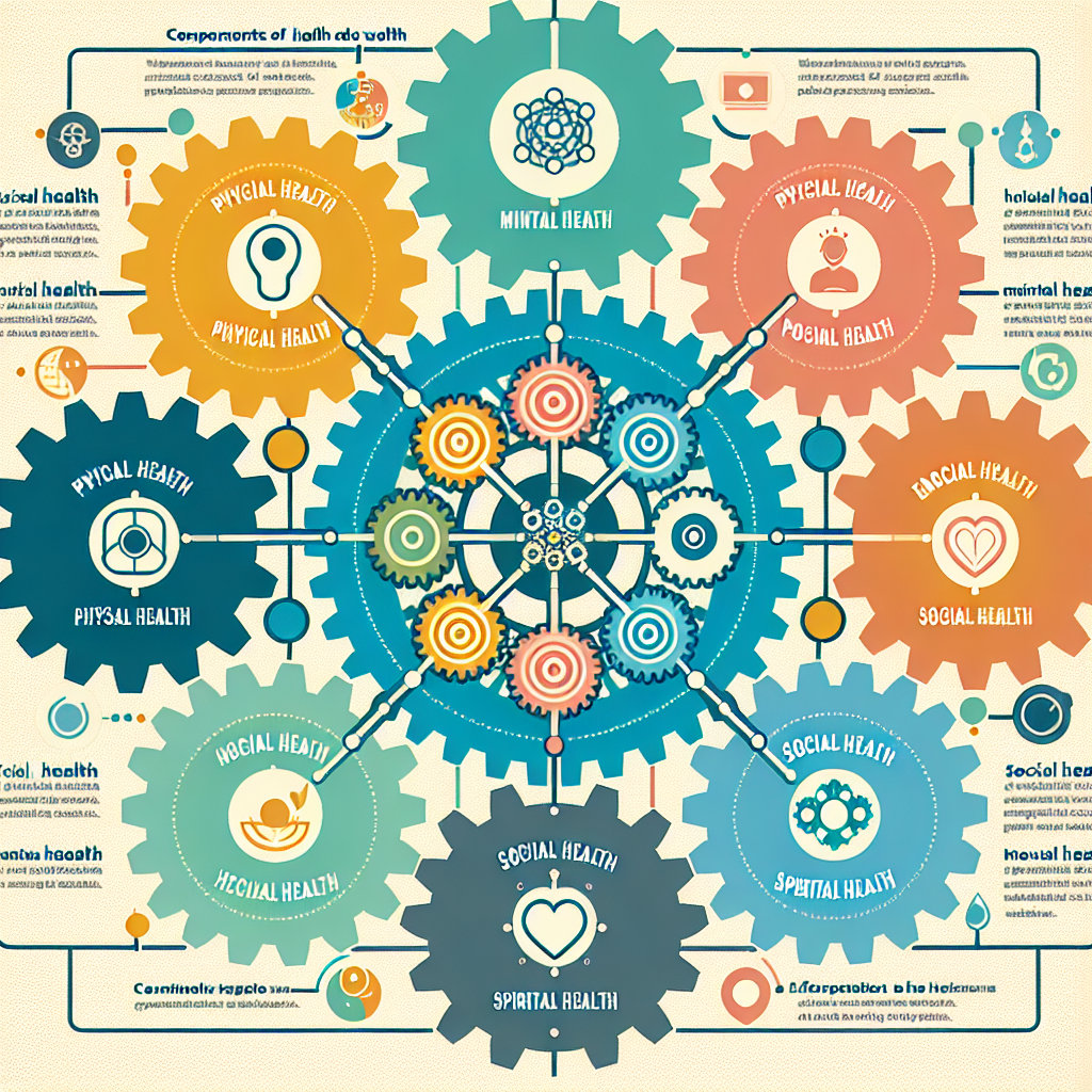 summarize how the components of health are related to wellness.